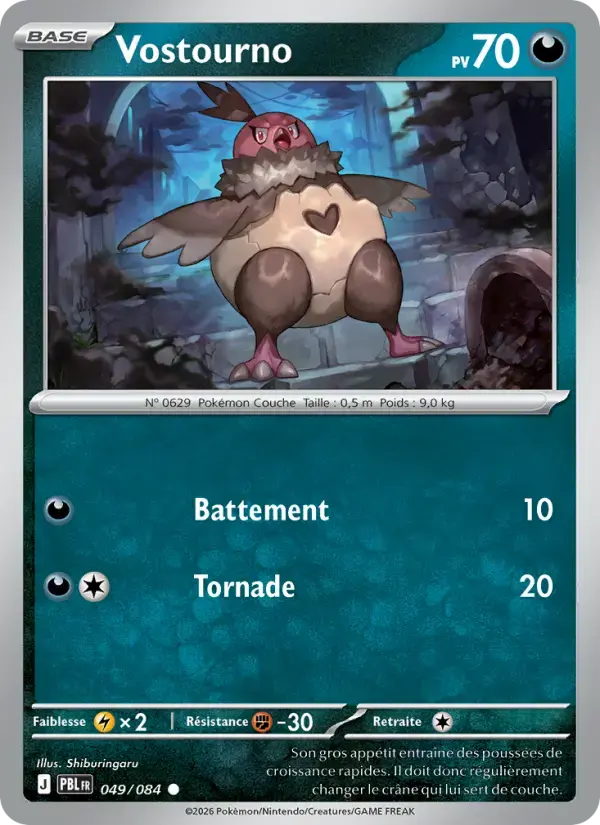 Carte Pokémon Vostourno #049 — Nuit Noire