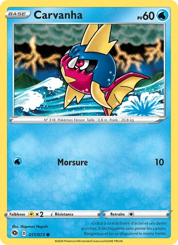 Carte Pokémon Carvanha #11 — La Voie du Maître