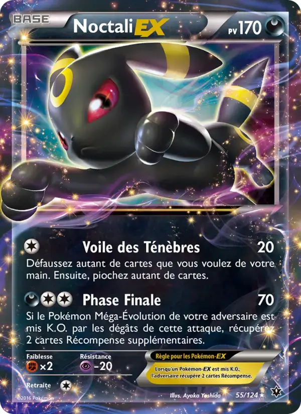 Carte Pokémon Noctali EX #55 — Impact des Destins