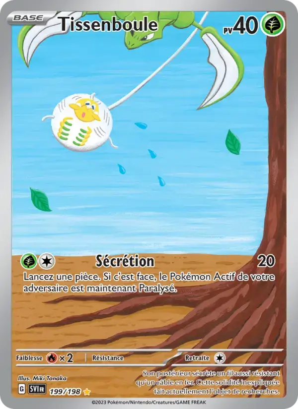 Carte Pokémon Tissenboule #199 — Écarlate et Violet