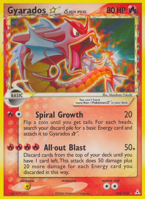 Gyarados Star δ #102 — Holon Phantoms