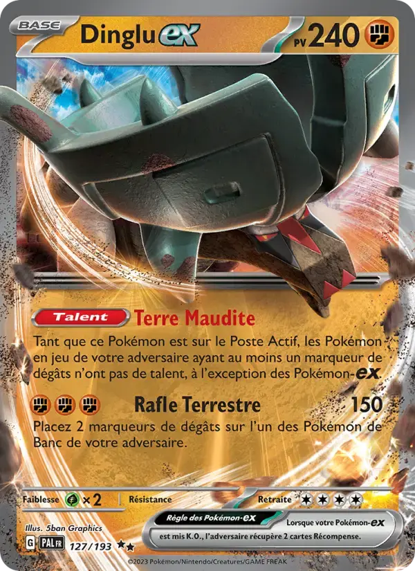Carte Pokémon Dinglu-ex #127 — Évolutions à Paldea