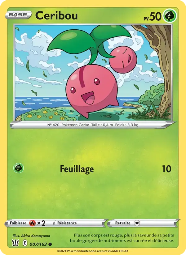 Carte Pokémon Ceribou #7 — Styles de Combat