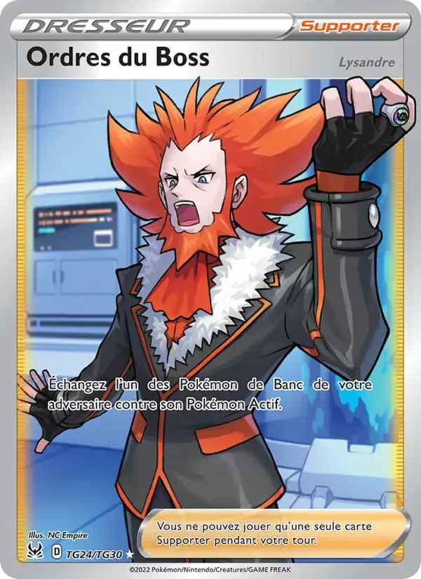 Carte Pokémon Ordres du Boss #TG24 — Origine Perdue