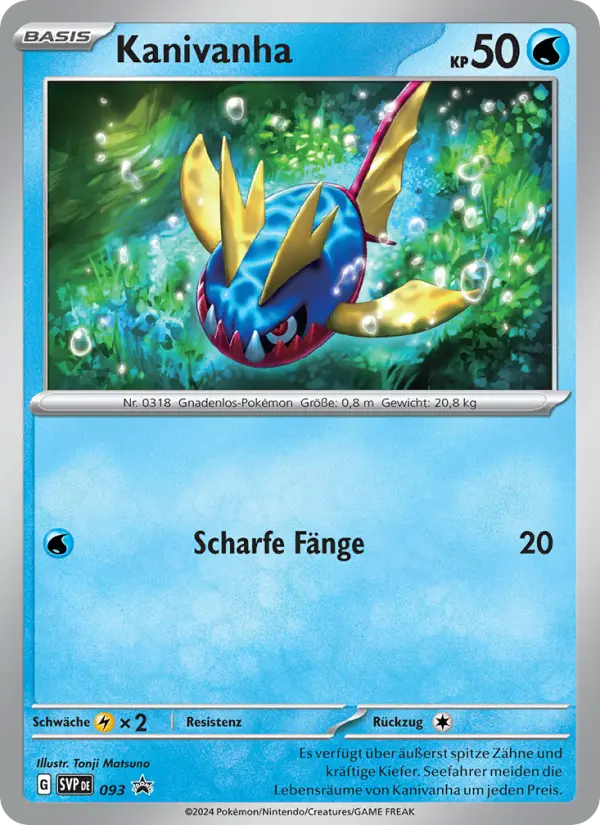 Carte Pokémon Carvanha #093 — Promos Écarlate et Violet