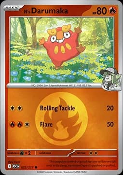N's Darumaka #032 Non Holo — Ascended Heroes