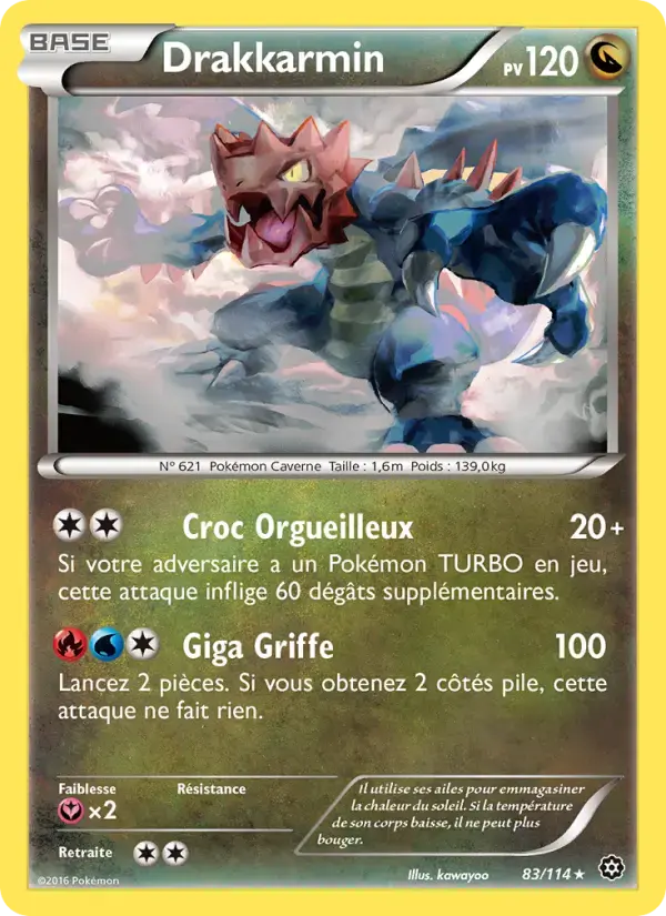 Carte Pokémon Drakkarmin #83 — Offensive Vapeur