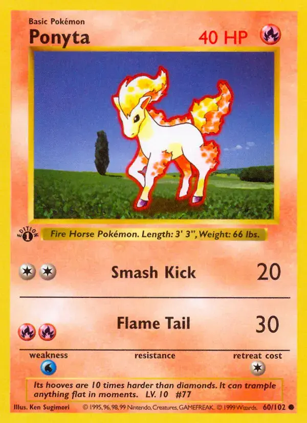 Ponyta #60 — Base Set