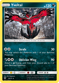 Carte Pokémon Yveltal #54 — Légendes Brillantes