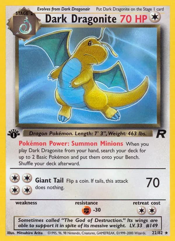 Dark Dragonite #22 — Team Rocket