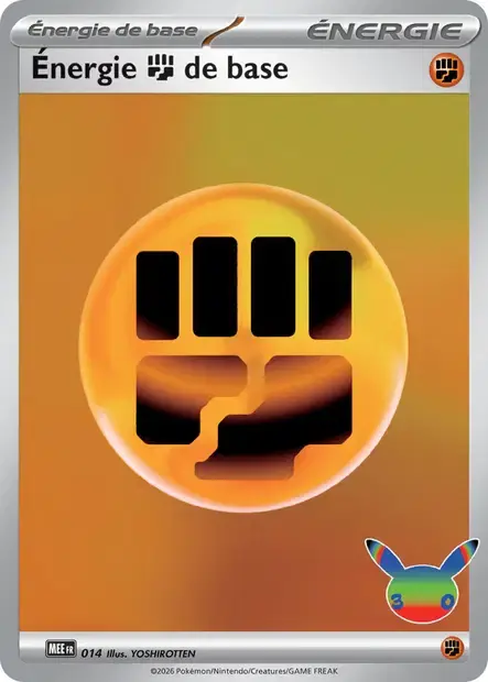 Carte Pokémon Énergie Combat #014 — Énergies Méga-Évolution