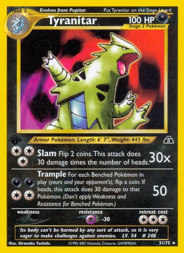 Tyranitar #31 — Neo Discovery
