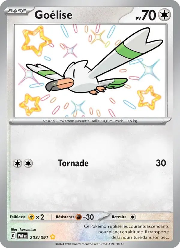 Carte Pokémon Goélise #203 — Destinées de Paldea