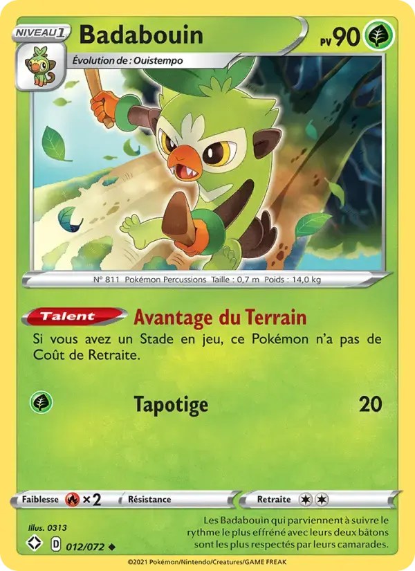 Carte Pokémon Badabouin #12 — Destinées Radieuses