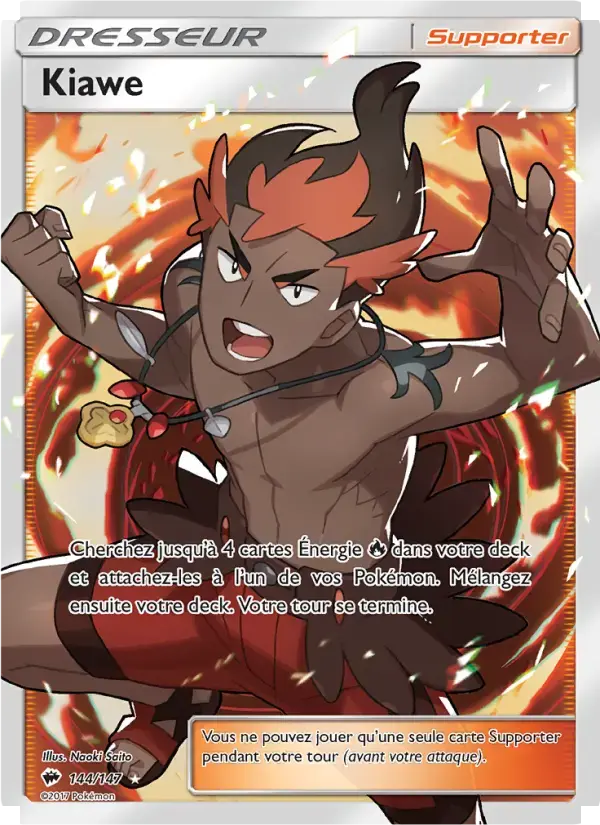 Carte Pokémon Kiawe #144 — Ombres Ardentes