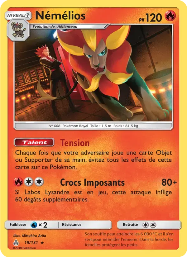 Carte Pokémon Némélios #19 — Lumière Interdite
