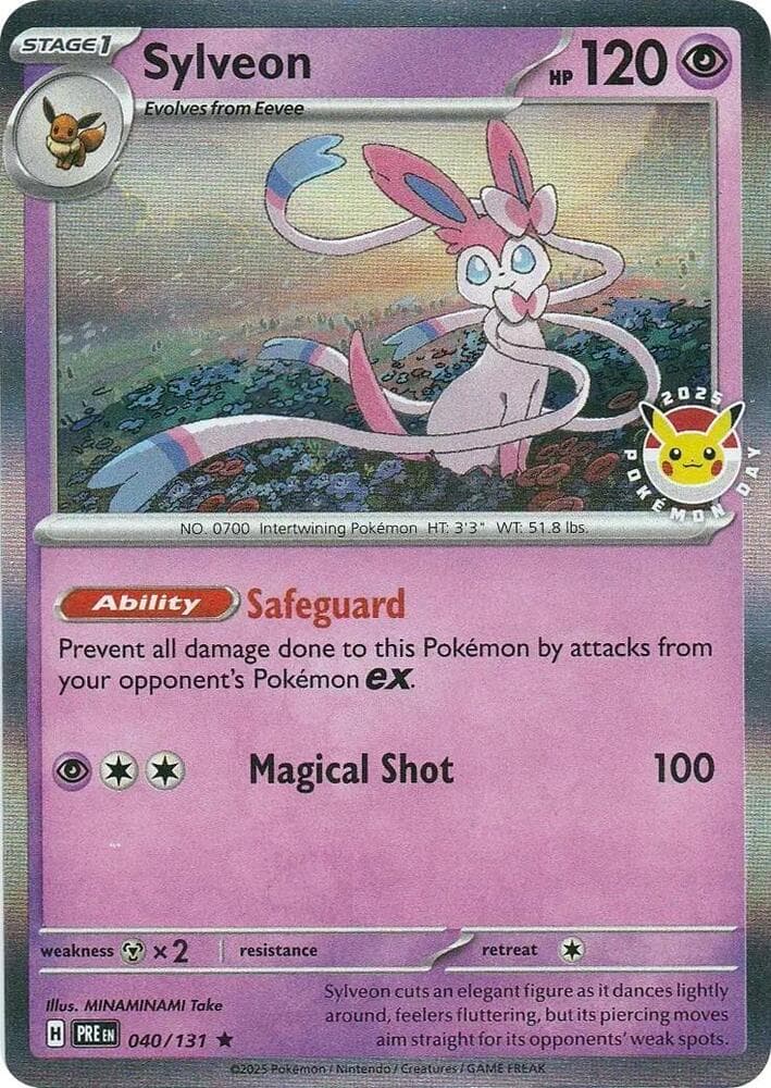 Sylveon #040 Stamp V1 — Prismatic Evolutions