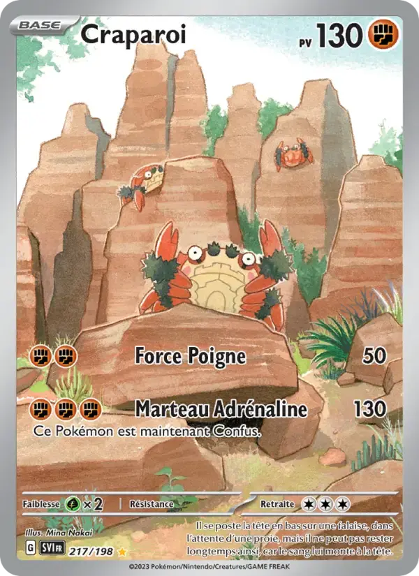 Carte Pokémon Craparoi #217 — Écarlate et Violet