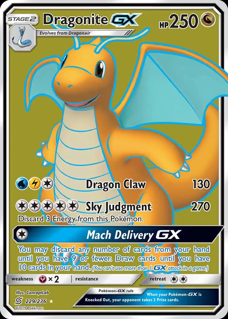 Dragonite GX #229 — Unified Minds