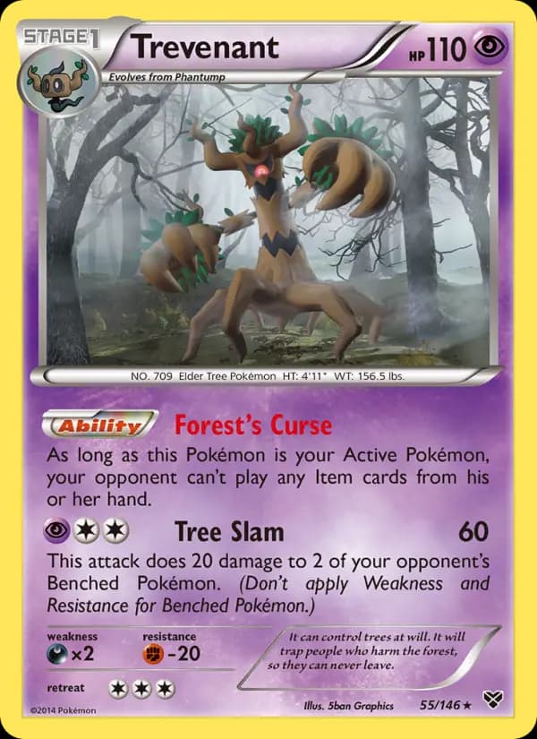 Trevenant #55 — XY