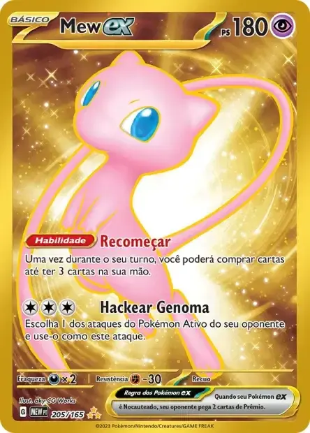 Carte Pokémon Mew ex #205/165 — Jumbo
