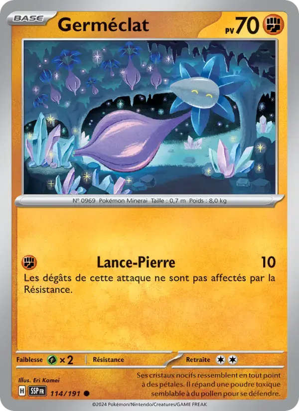 Carte Pokémon Germéclat #114 — Étincelles Déferlantes