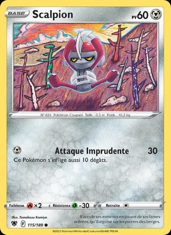 Carte Pokémon Scalpion #115 — Astres Radieux