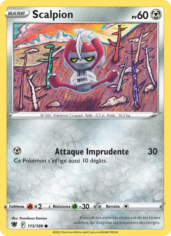 Carte Pokémon Scalpion #115 — Astres Radieux