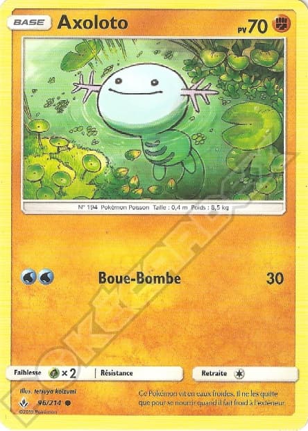 Carte Pokémon Axoloto #96 — Alliance Infaillible