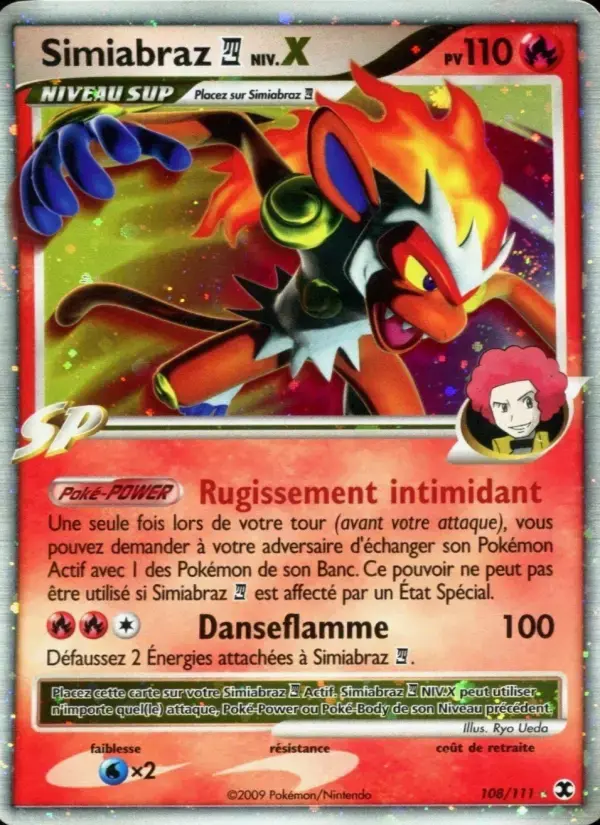 Carte Pokémon Simiabraz  Niv. X #108 — Rivaux Émergeants