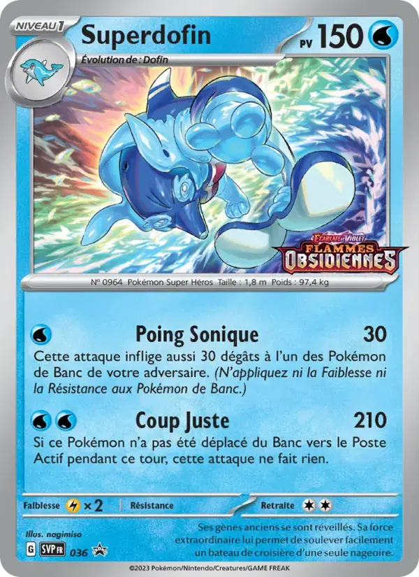 Carte Pokémon Superdofin #36 — Promos Écarlate et Violet