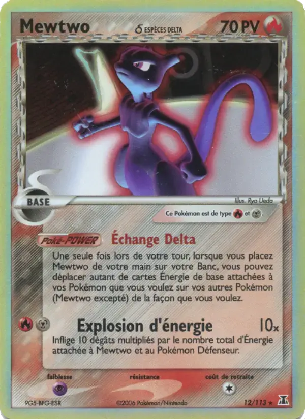 Carte Pokémon Mewtwo δ #12 — Espèces Delta
