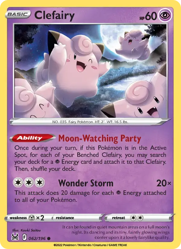 Clefairy #062 — Lost Origin
