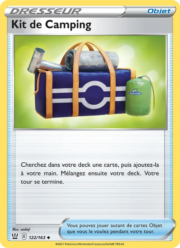 Carte Pokémon Kit de Camping #122 — Styles de Combat