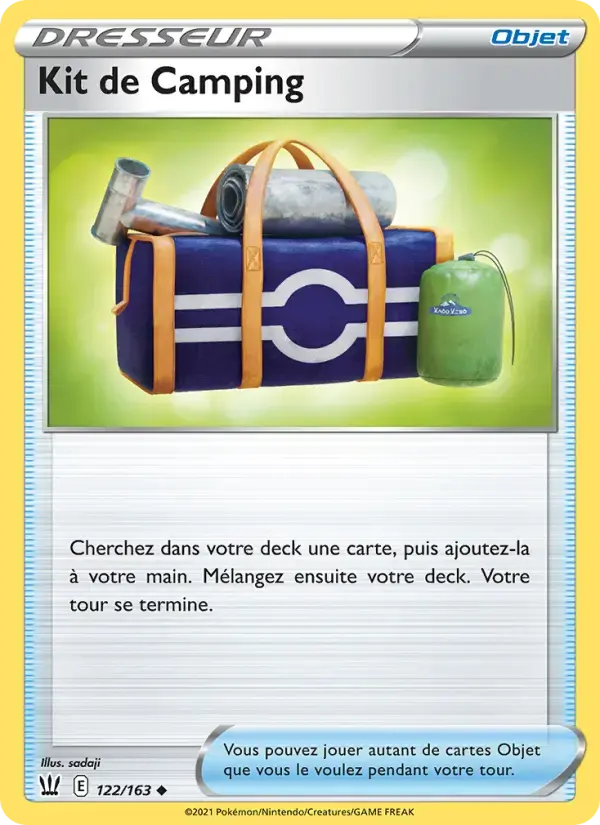 Carte Pokémon Kit de Camping #122 — Styles de Combat