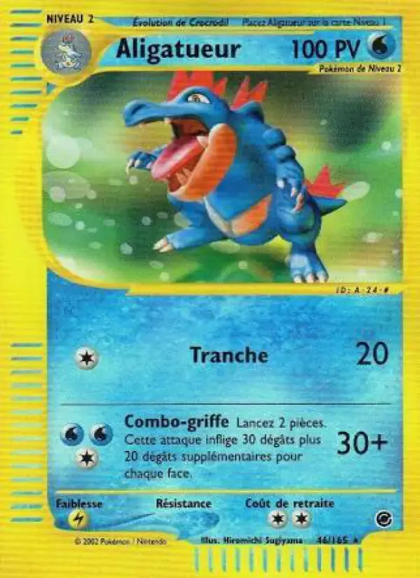 Carte Pokémon Aligatueur #46 — Expédition