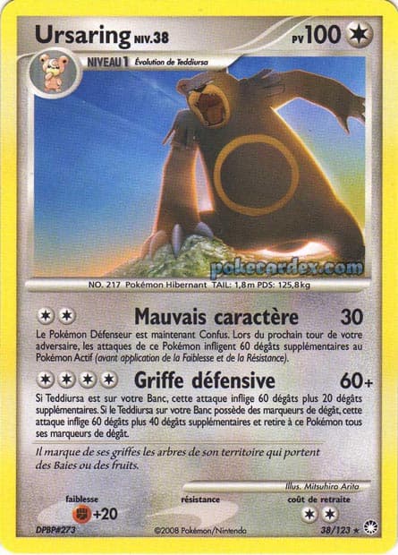 Carte Pokémon Ursaring #38 — Trésors Mystérieux