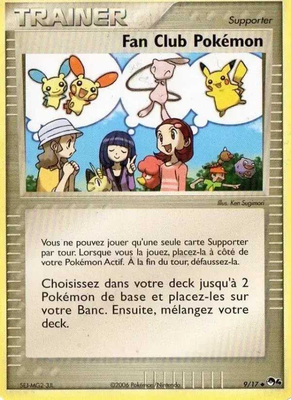 Carte Pokémon Fan Club Pokémon #9 — POP 4