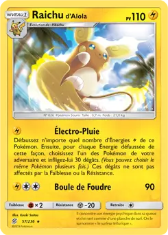 Carte Pokémon Raichu d’Alola #57 — Harmonie des Esprits