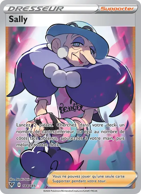 Carte Pokémon Sally #184 — Voltage Éclatant