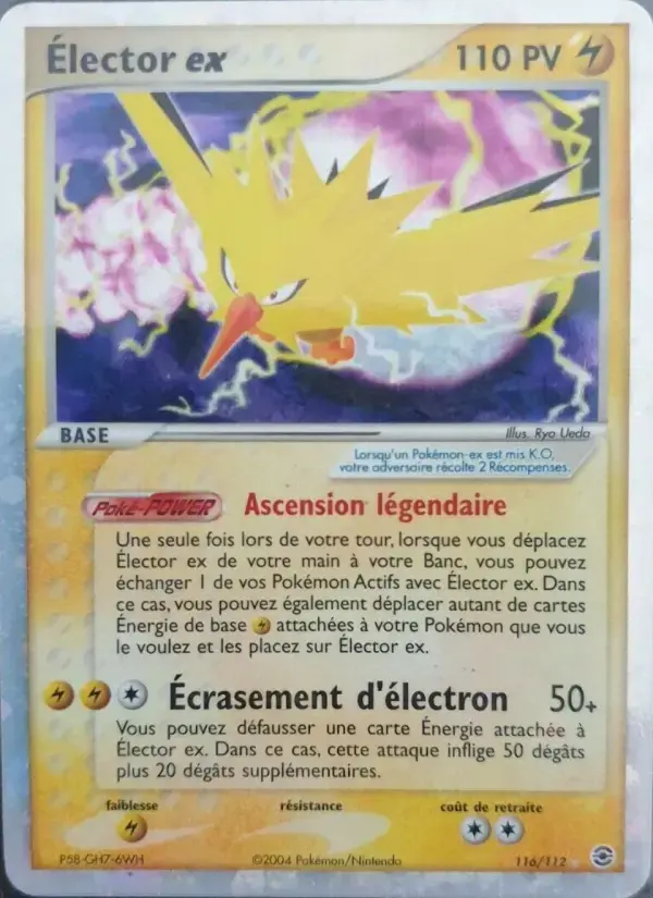 Carte Pokémon Élector ex #116 — Rouge Feu & Vert Feuille