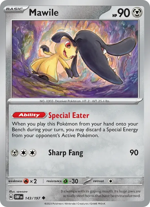 Mawile #143 — Obsidian Flames