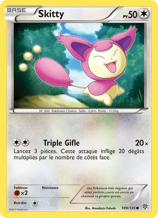 Carte Pokémon Skitty #109 — Tempête Plasma