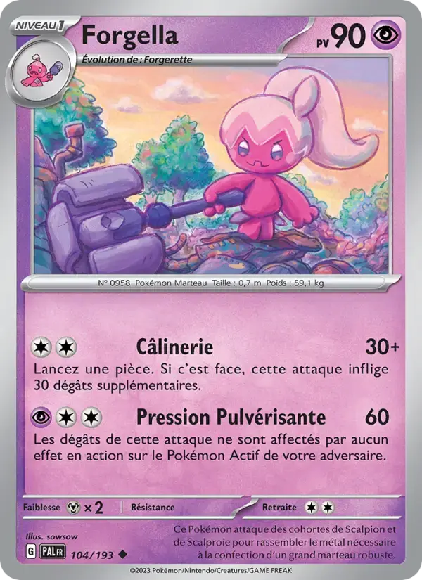 Carte Pokémon Forgella #104 — Évolutions à Paldea