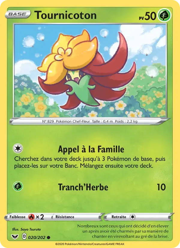 Carte Pokémon Tournicoton #20 — Épée et Bouclier