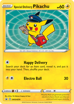 Special Delivery Pikachu #SWSH074 — Sword & Shield Promos