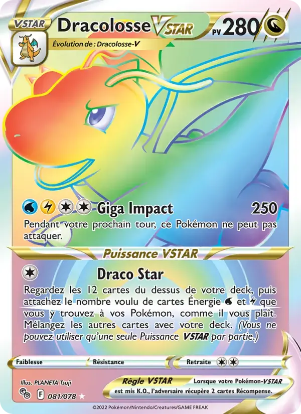 Carte Pokémon Dracolosse VSTAR #081 — Pokémon GO