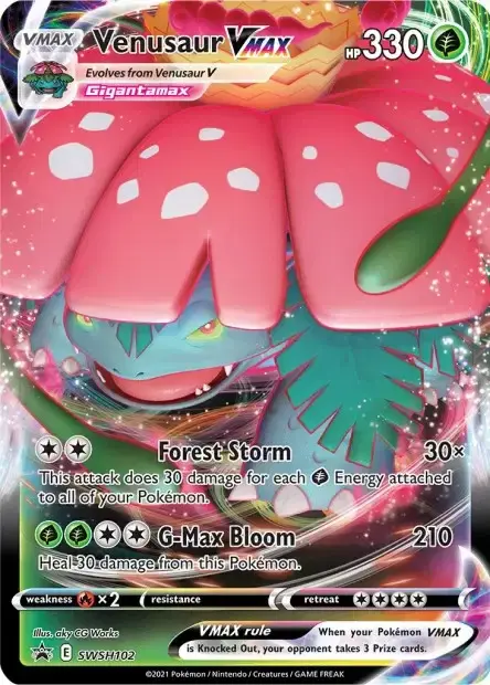 Carte Pokémon Florizarre-VMAX #SWSH102 — Jumbo