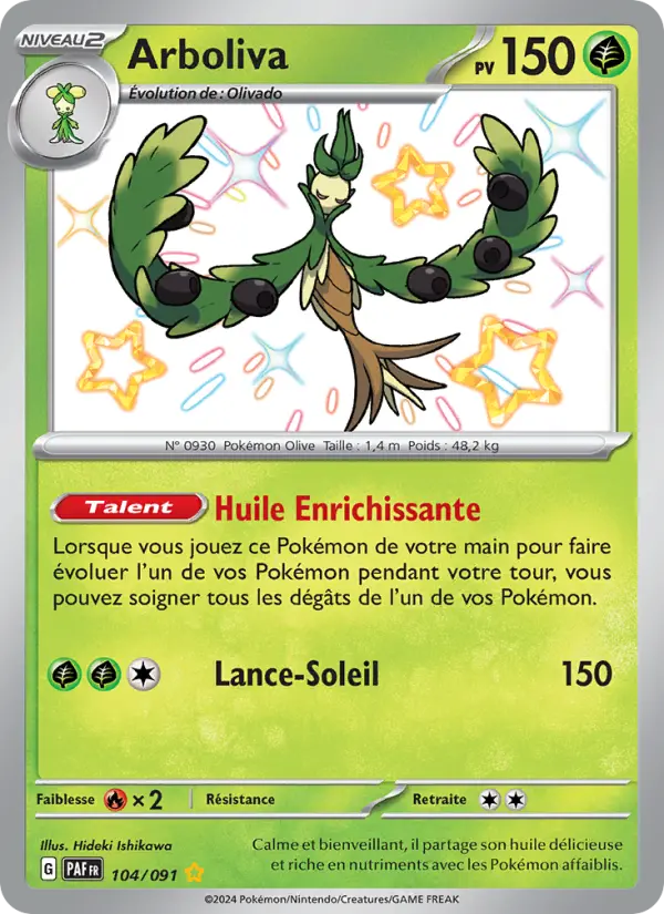 Carte Pokémon Arboliva #104 — Destinées de Paldea