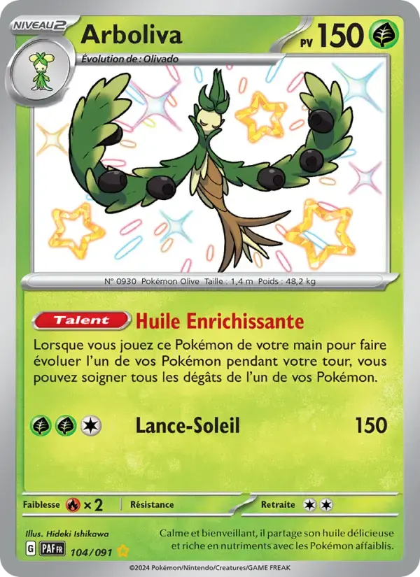 Carte Pokémon Arboliva #104 — Destinées de Paldea